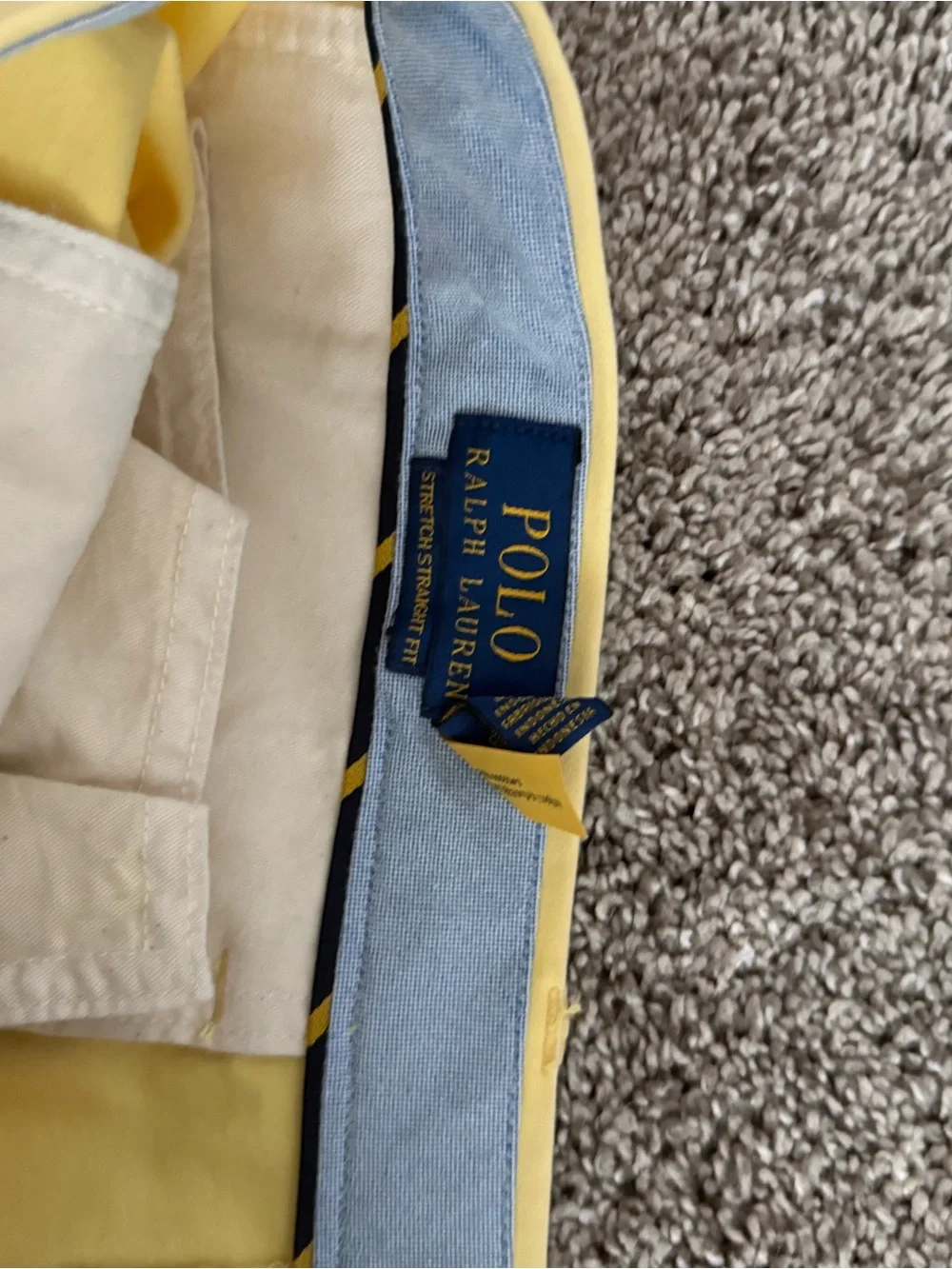 Polo by Ralph Lauren Yellow Dress Pants - Slim Tailored